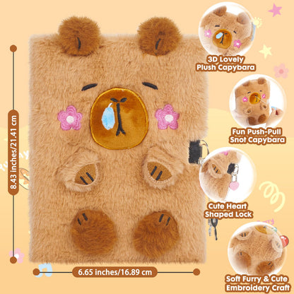 Push pull snot capybara plush toy for stress relief