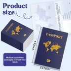 Front view of Wahxiaosw pretend passport notebook for children
