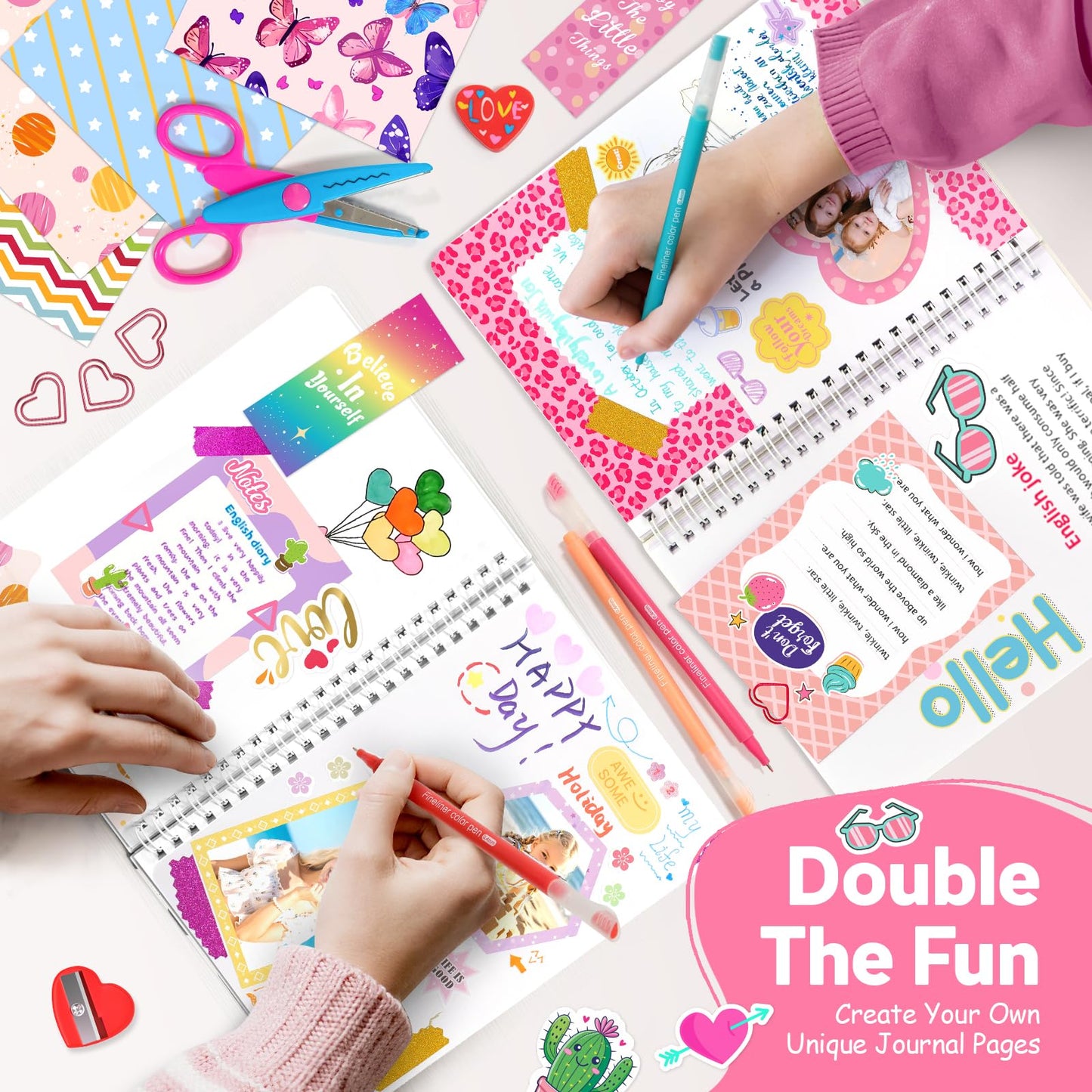 Two blank journals from Axirata craft set
