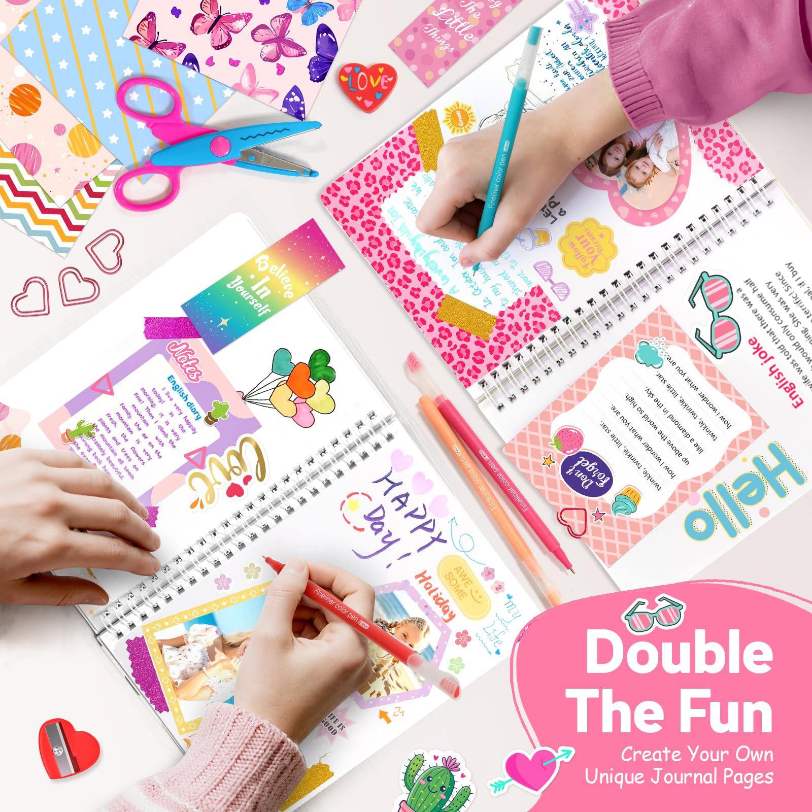 Two blank journals from Axirata craft set