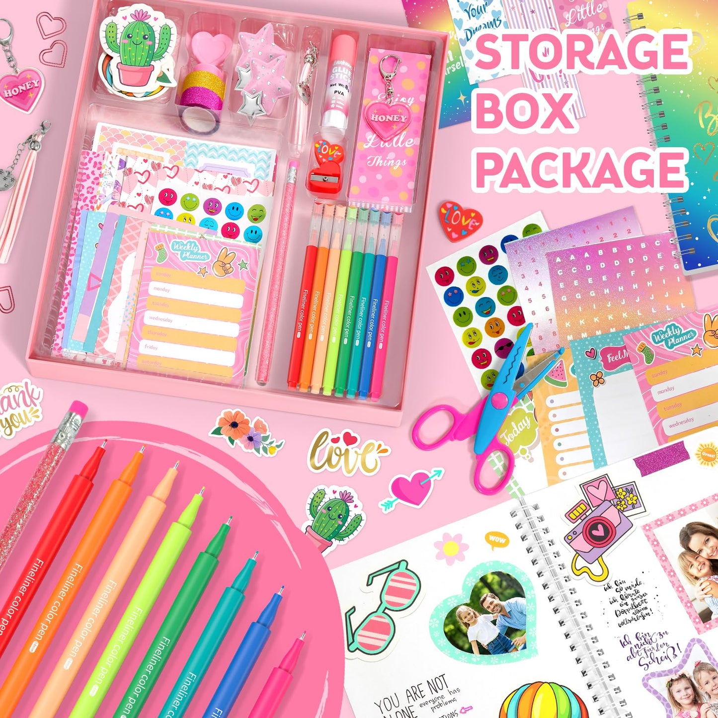 Stationery supplies included in Axirata journal set