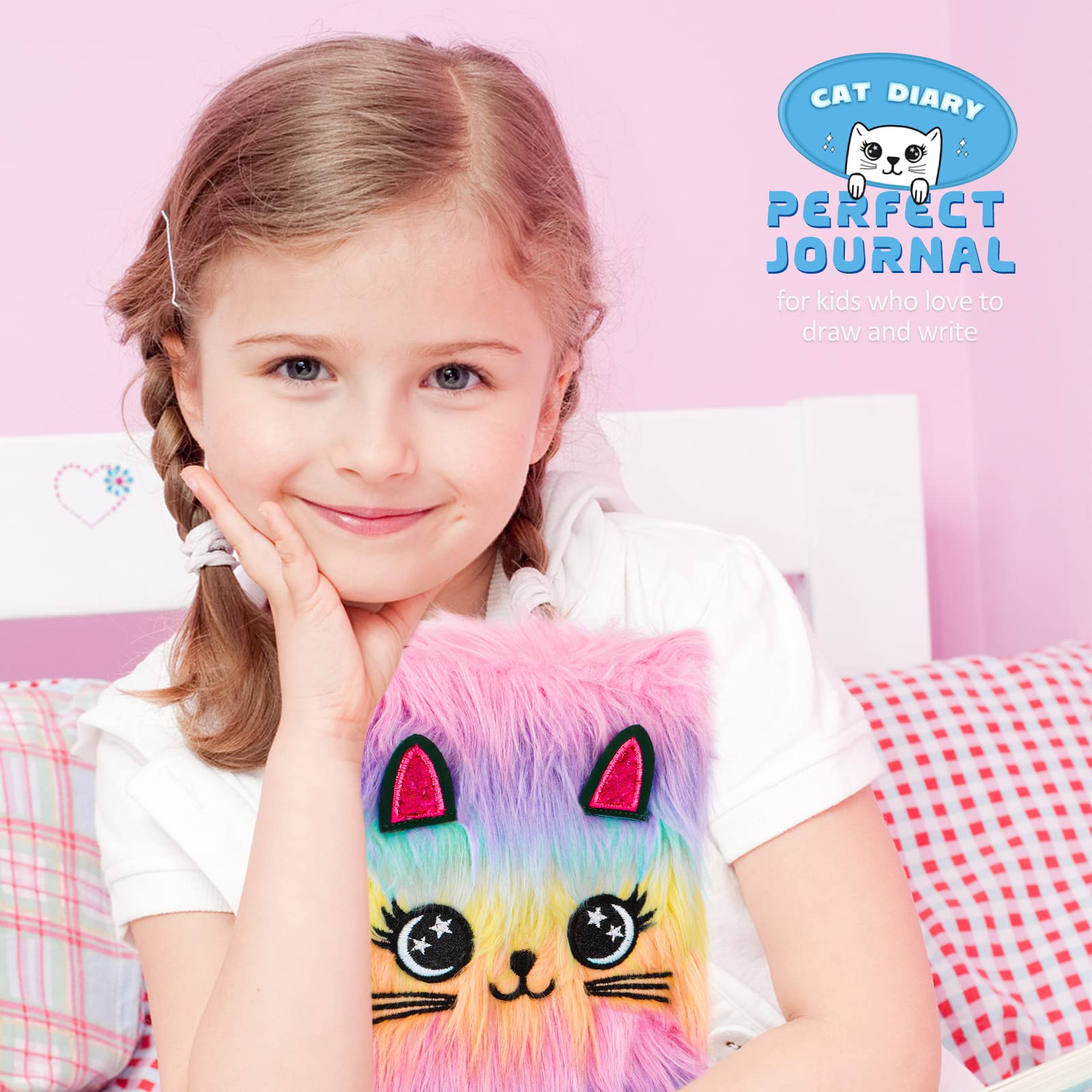 Homicozy cat diary with included coin purse and toys