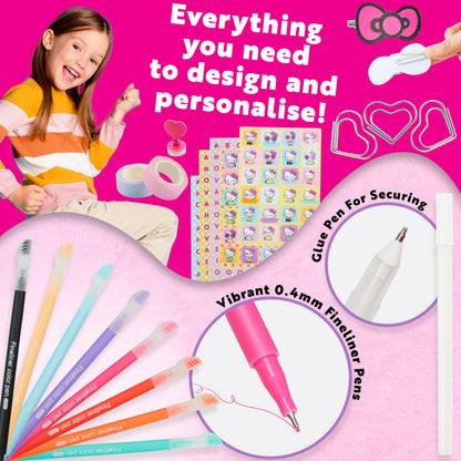 Hello Kitty themed keychain and paper clips set