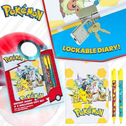 Kids journal with lock and two keys open view