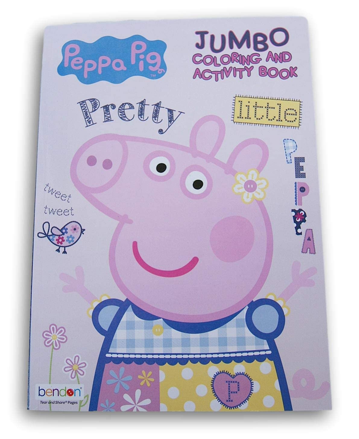 Peppa Pig 80 page coloring book for children indoor activities