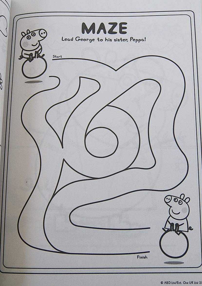 Peppa Pig Pretty Little Peppa jumbo coloring book interior pages