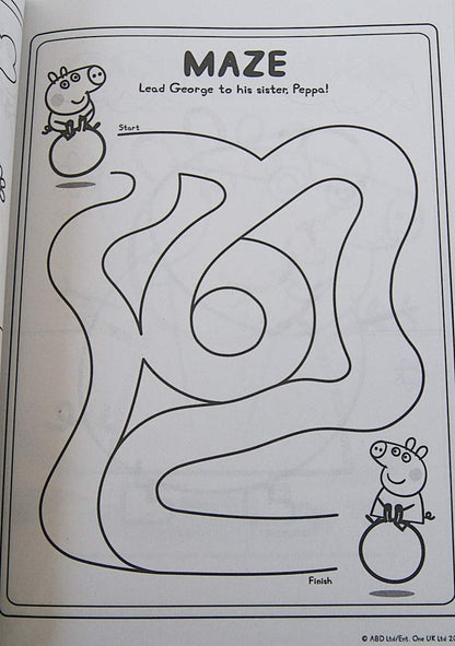 Peppa Pig Pretty Little Peppa jumbo coloring book interior pages