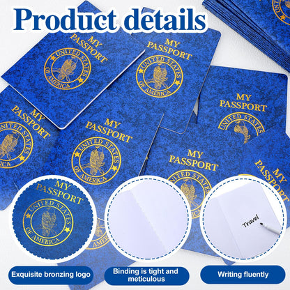 Bulk pack of 50 blank passport activity notebooks