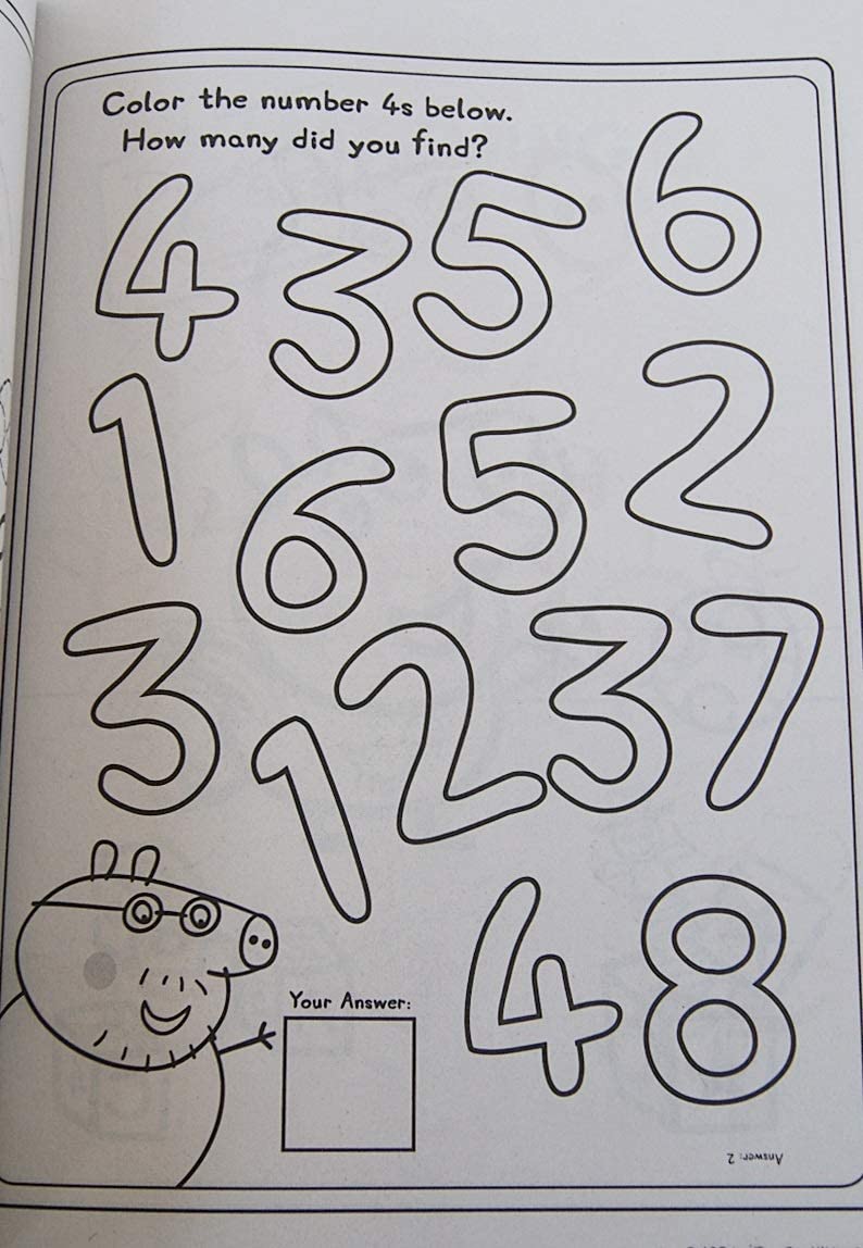 Peppa Pig activity book 80 pages for artistic development