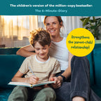 Children using the UrBestSelf 6-Minute Kids Diary for daily reflection.