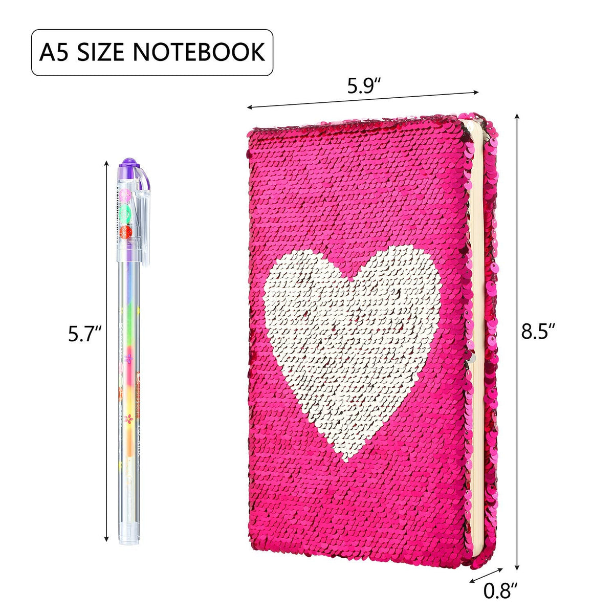 Set of four multi-color gel ink pens included with Outus journal