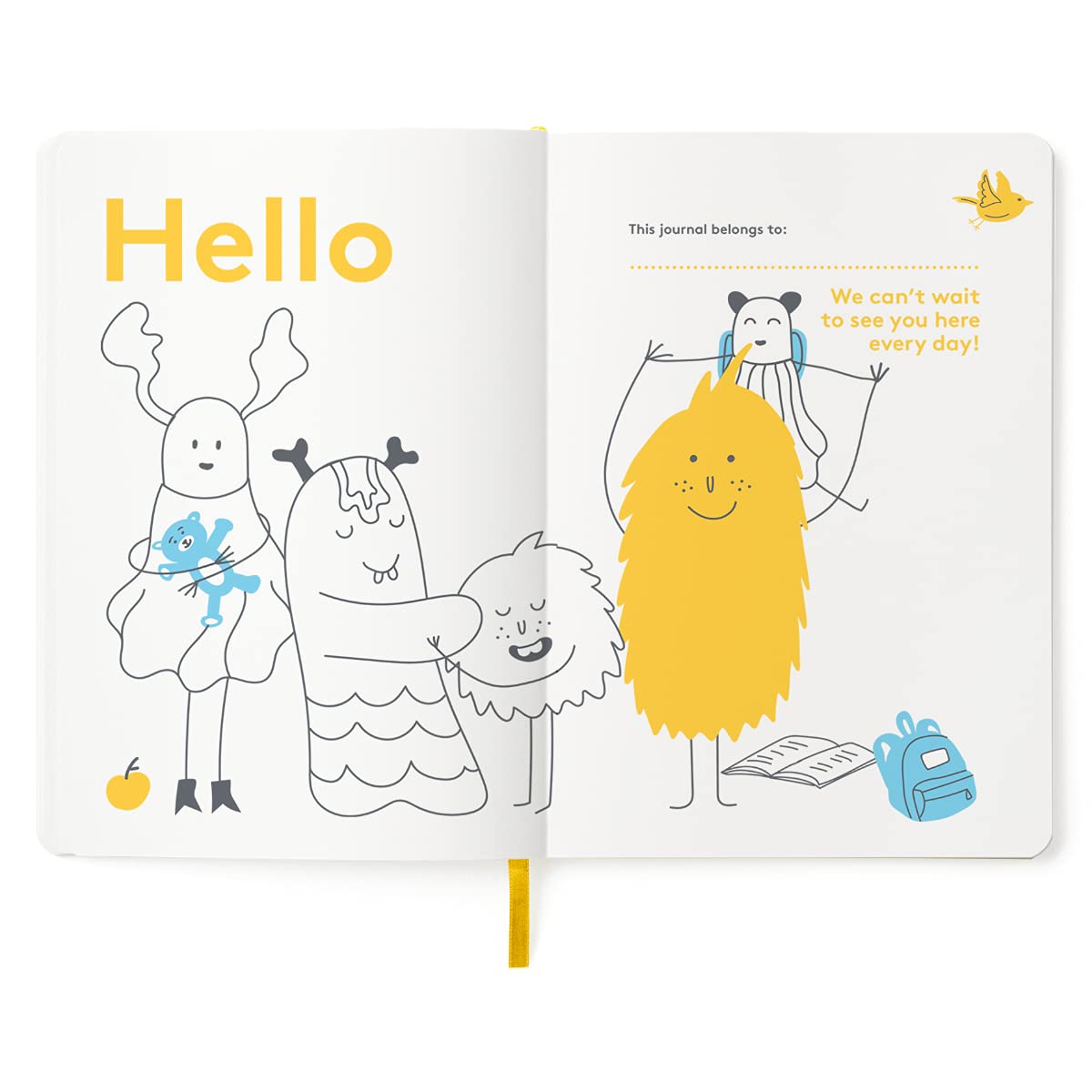 Close up of high-quality paper texture in HappyMe kids journal
