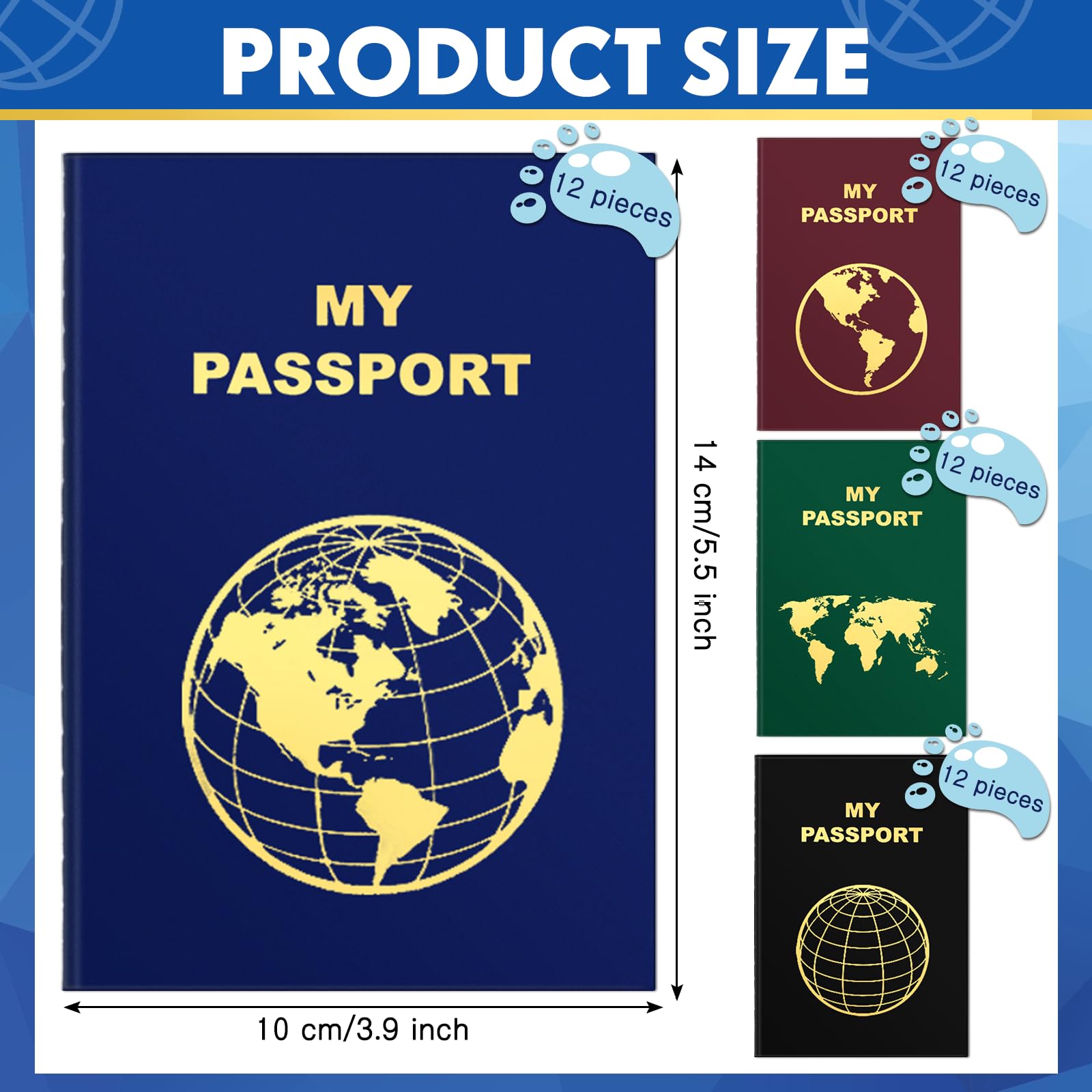 Lincia travel journal bulk pack vintage cover design