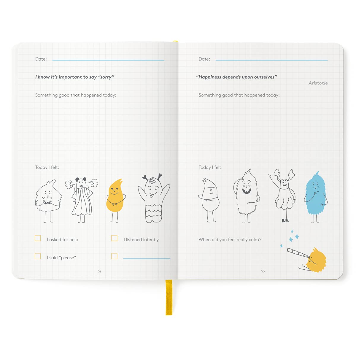Parent and child sharing a moment using The HappyMe Journal