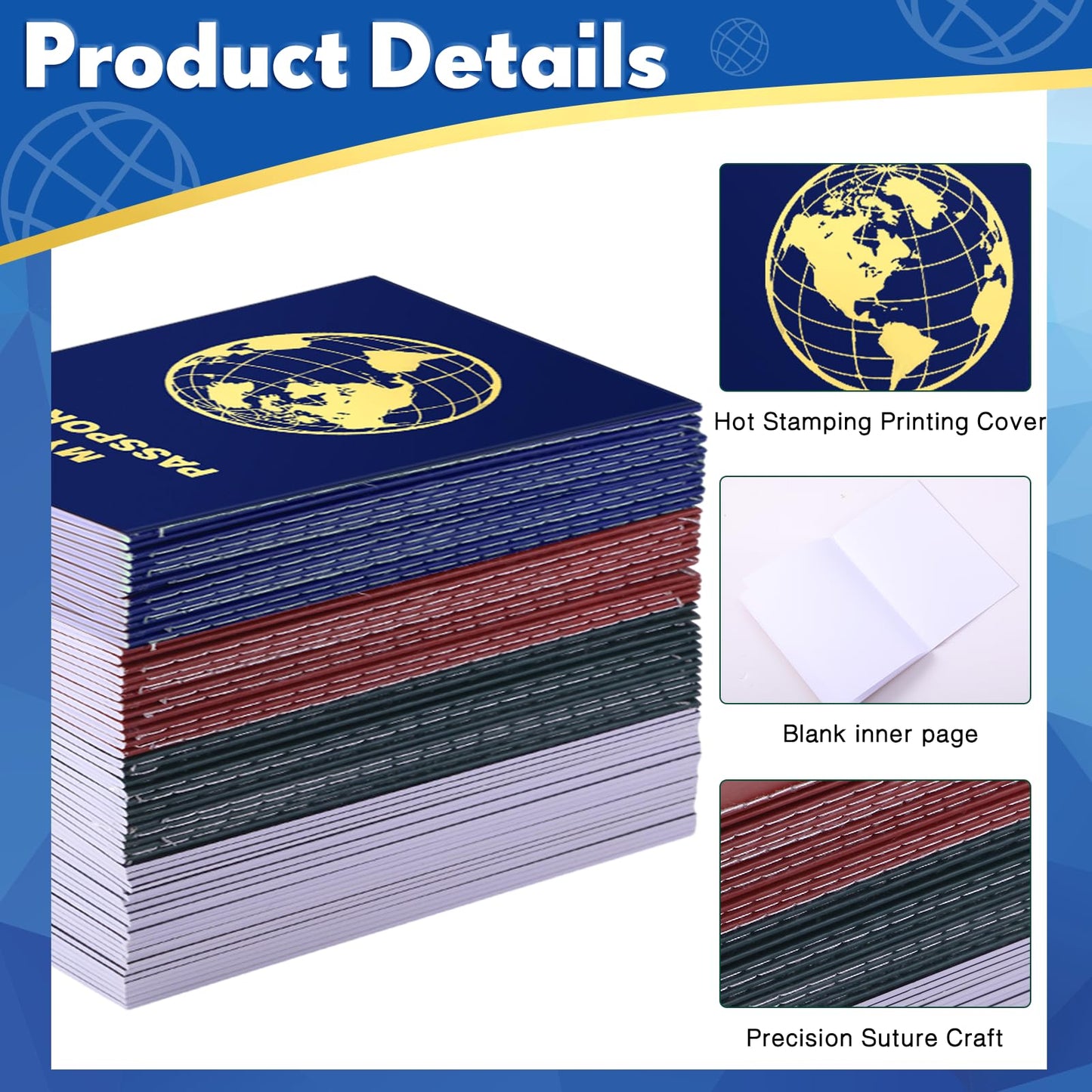 Child holding Lincia fake passport book for pretend play