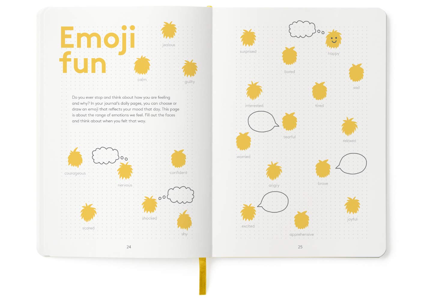 Child using The HappyMe Journal for writing and drawing