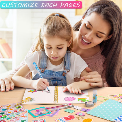 Close up of Bearun journal pages with decorative tape border