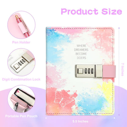 Jialili kids journal set with glitter pens and accessories