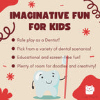 Educational police officer play notepad for creative childhood development
