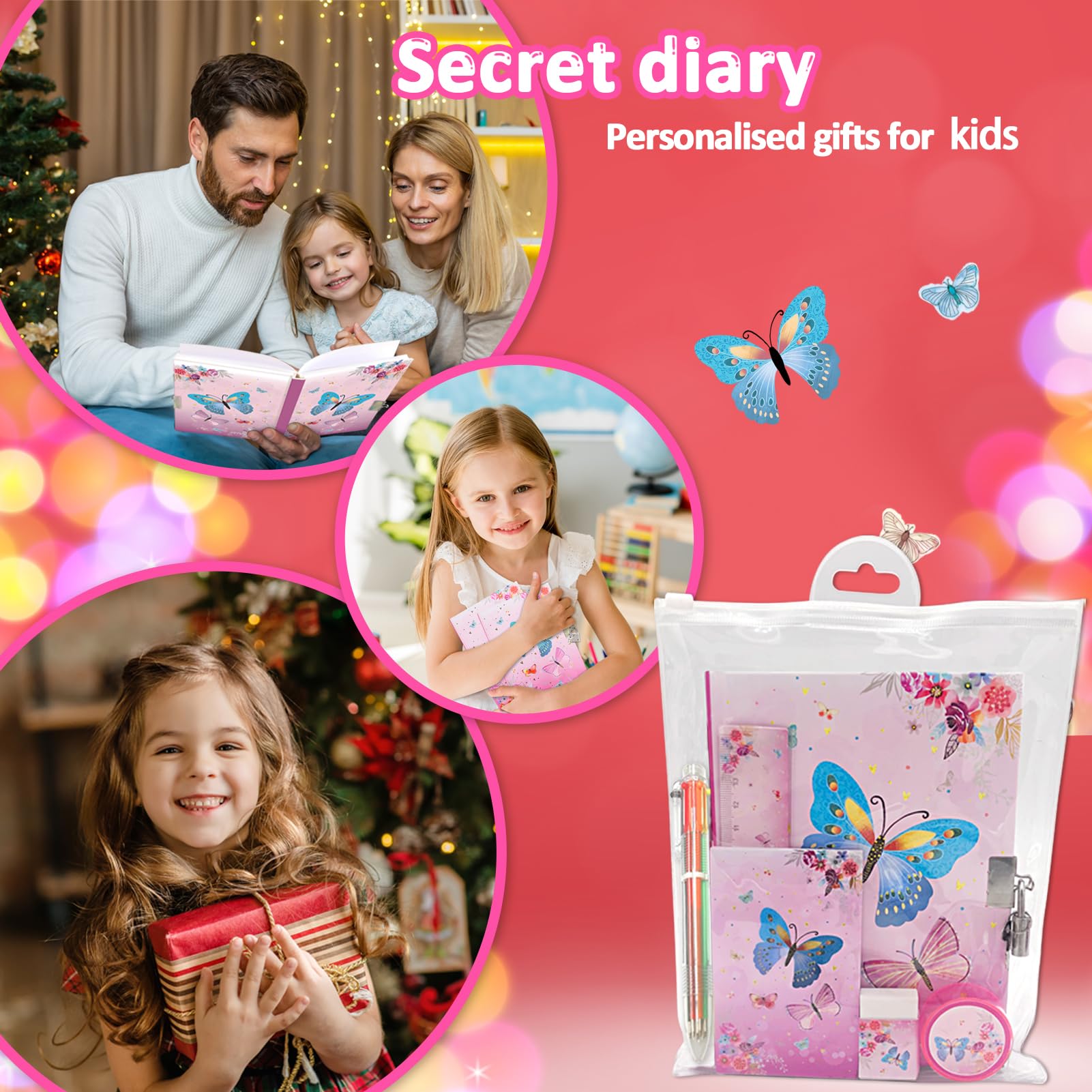 Ginmlyda secret journal set for girls in packaging