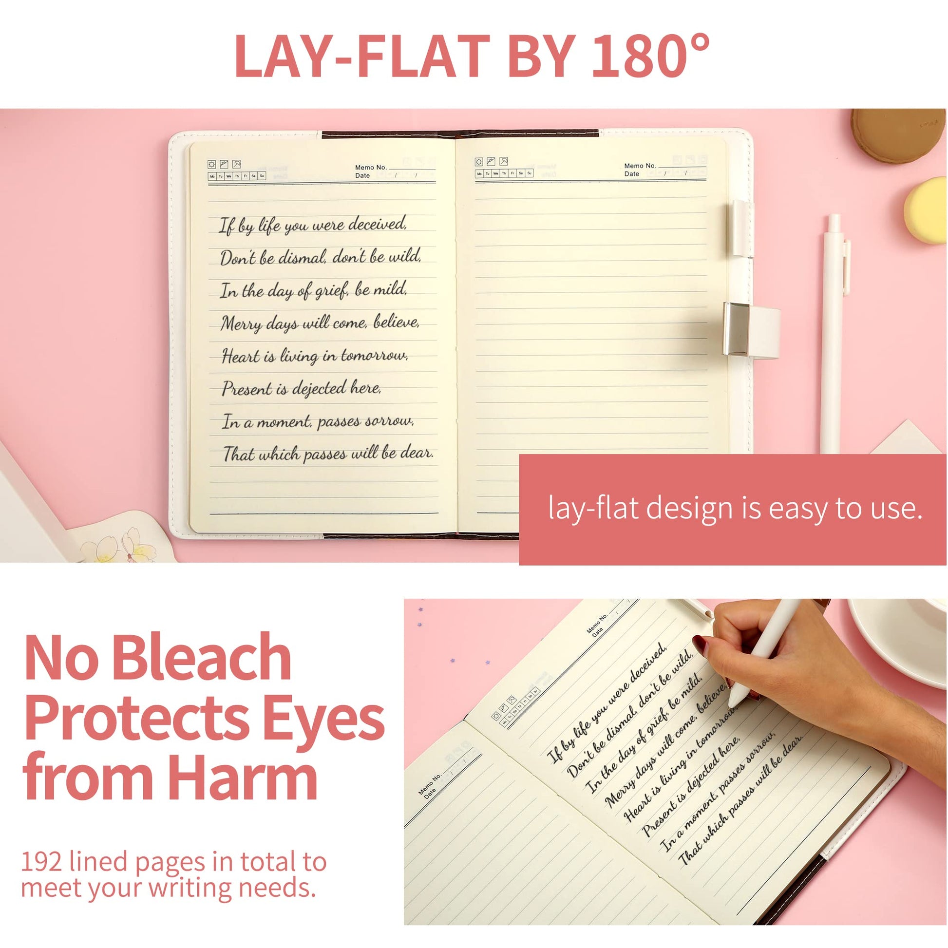 Cagie diary with lock including matching pen