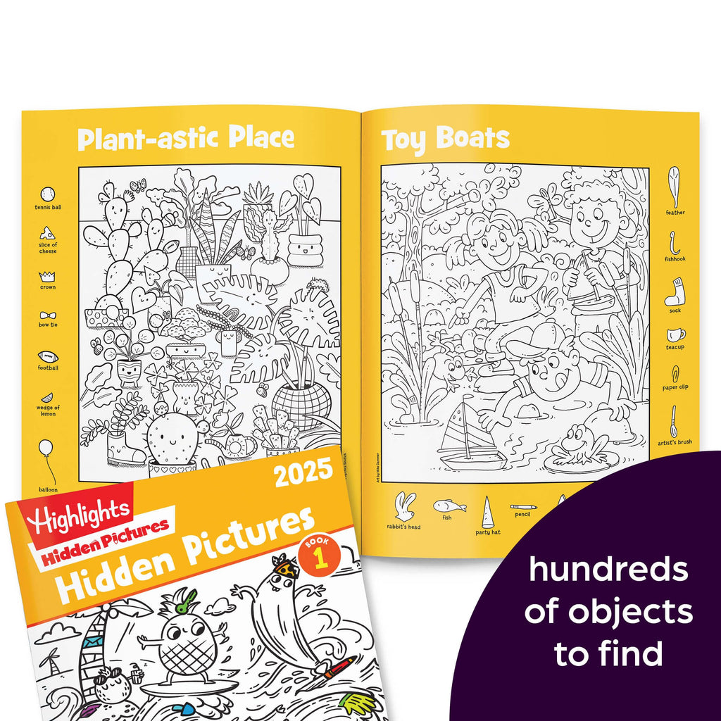 Four-book set of Highlights Hidden Pictures puzzles for children