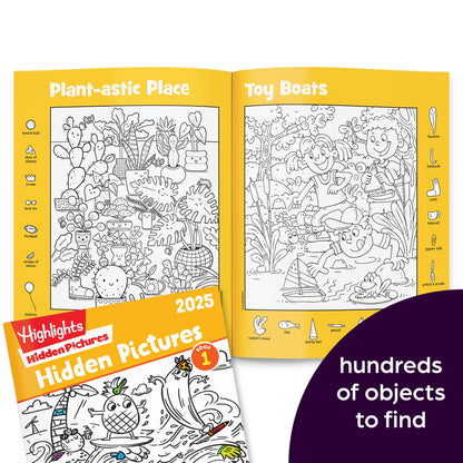 Four-book set of Highlights Hidden Pictures puzzles for children