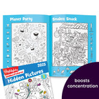Child engaging with screen-free Highlights Hidden Pictures activity book