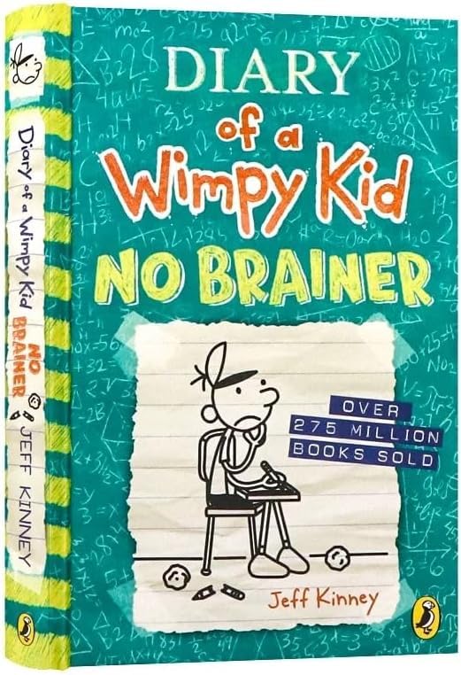 Open box set showing variety of Wimpy Kid titles