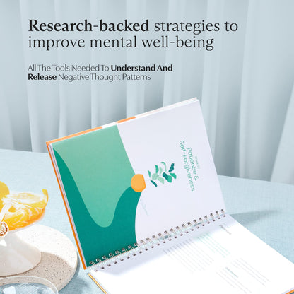 Side view of Switch Research 91-Day Self-Love Journal binding