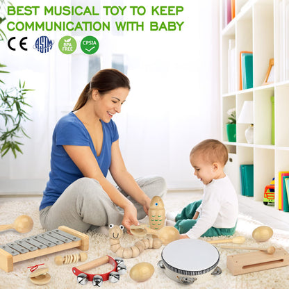KAQINU authentic imported kids musical instruments collection demonstrating hand eye coordination benefits