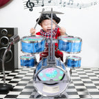 Captain Chaowing early education toddler drum set showcasing the reinforced premium material texture