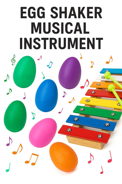 Assorted colorful plastic musical maracas arranged neatly to showcase the bright primary and secondary colors.