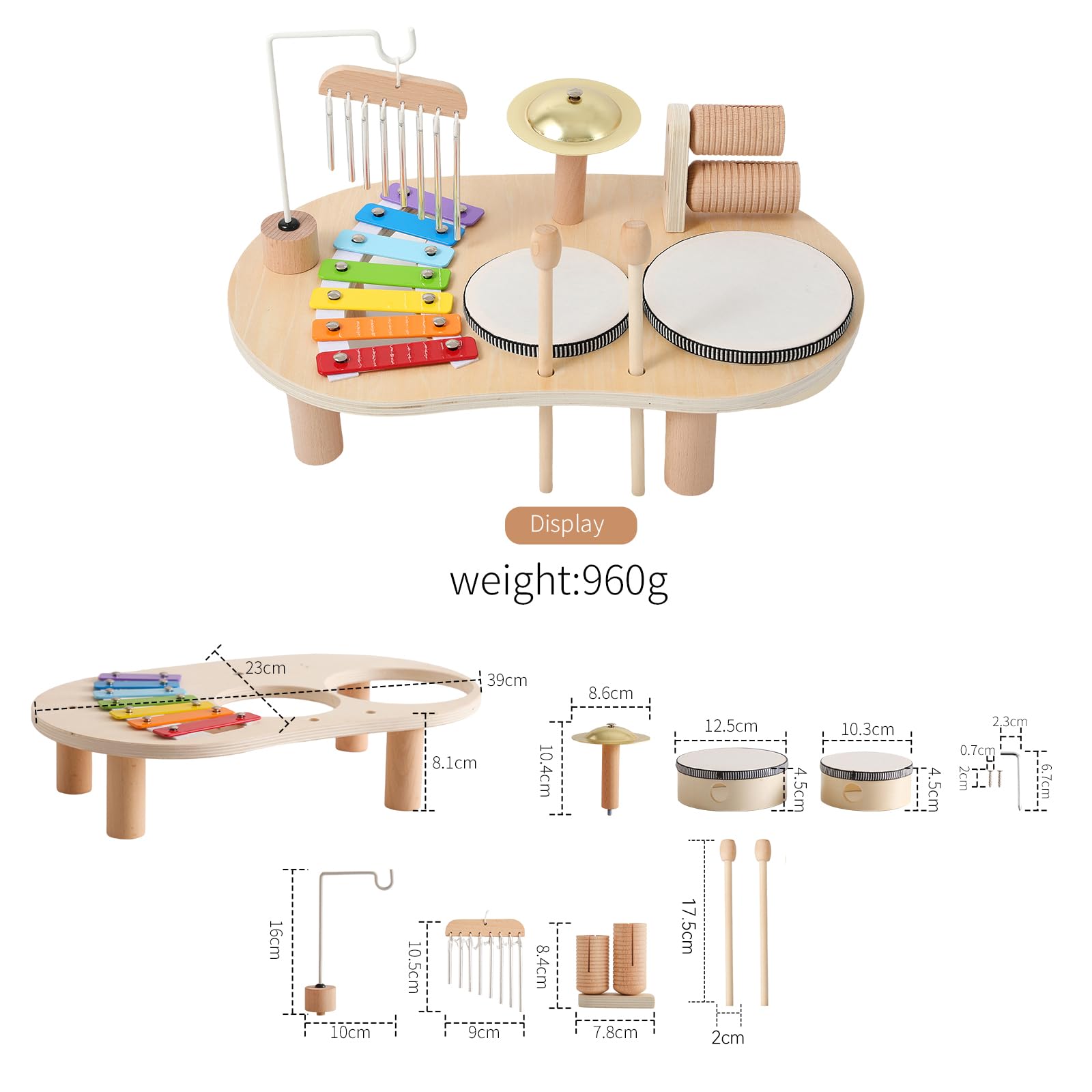 Promise Babe preschool educational toy platform with colorful xylophone keys
