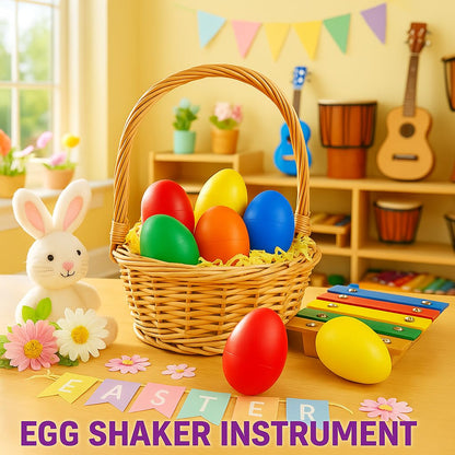Full set of 18 pieces non toxic educational music shakers ideal for classroom noise makers and parties.
