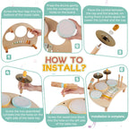 Multifunctional eight note xylophone toy for babies aged one to three