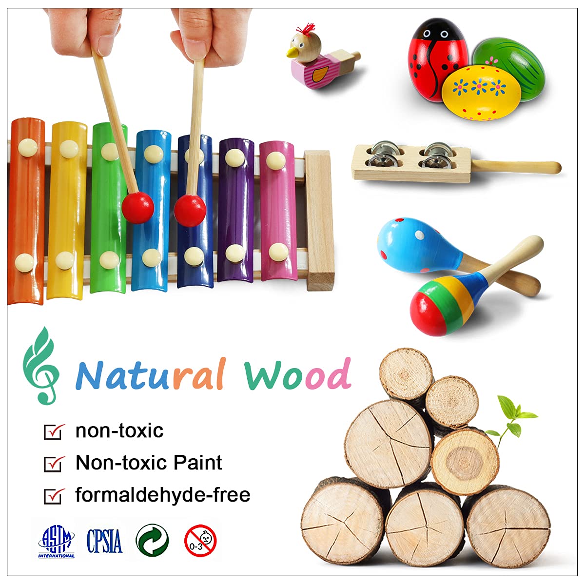 LOOIKOOS toddler maracas and shaker eggs for early childhood rhythm development
