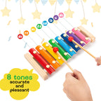 MCPINKY kids xylophone packaging view highlighting premium quality materials