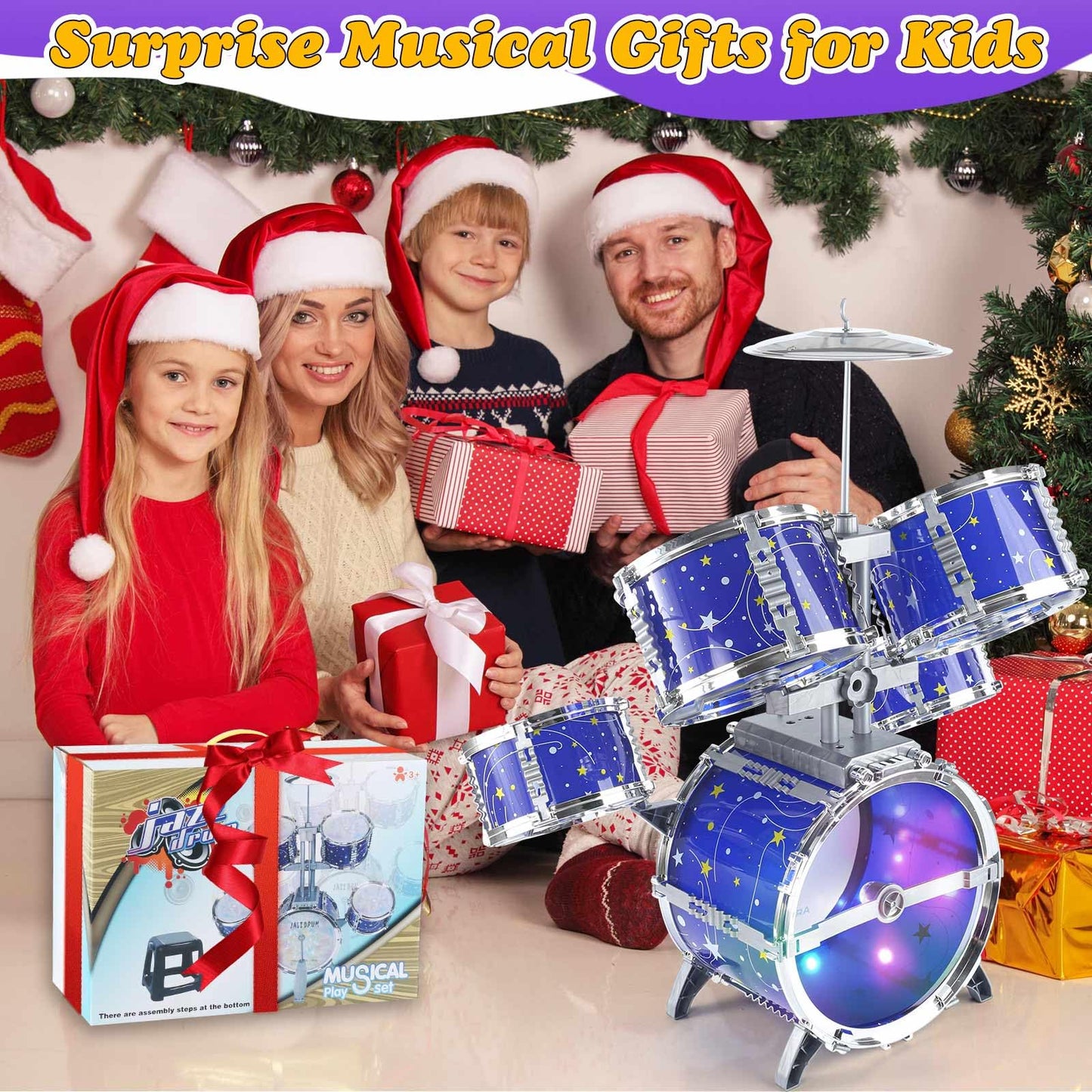 LinseyFun star themed packaging box displaying the educational preschool musical learning kit