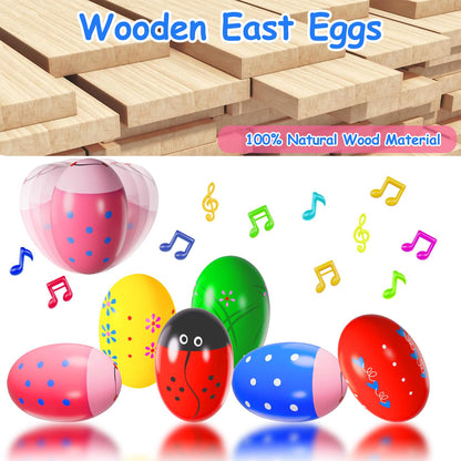 Eco friendly wooden musical instruments for early childhood sensory development