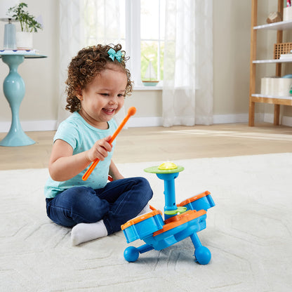 VTech kids educational drum instrument in sustainable frustration free packaging
