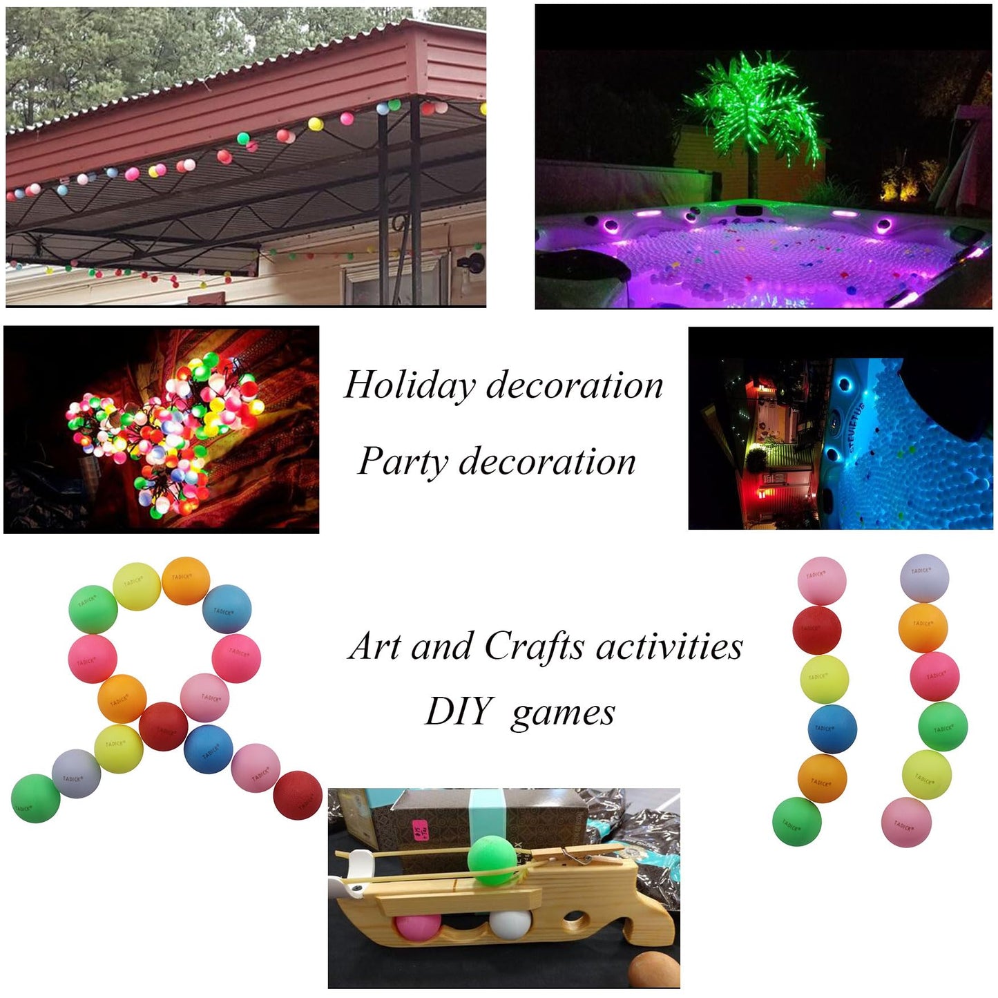 Tadick ping pong balls for party decoration