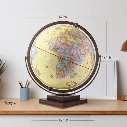 Waypoint Geographic Revolution globe displayed on an office desk