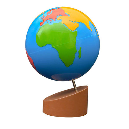 Wooden base detail of Kghios geography teaching aid