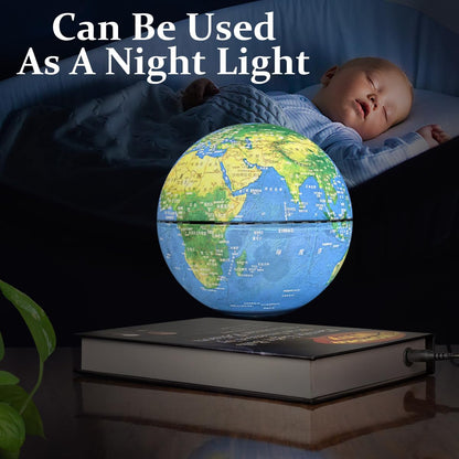 Flagest self rotating desk decoration globe operating with twelve volt power supply system