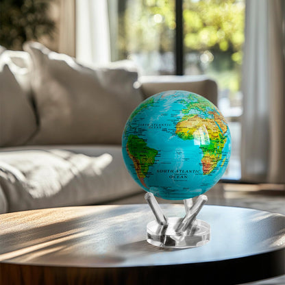 Educational MOVA Globe 4.5 inch showcased on professional office desk