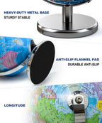 JOWHOL three in one desktop world globe with heavy anti slip metal base