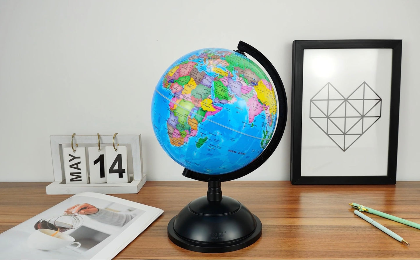 Exerz 8 inch globe for office decor