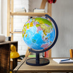 Detailed view of Sjsmartglobe physical map and base