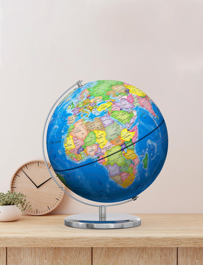 High-definition map detail on the Orionstar 13-inch globe surface